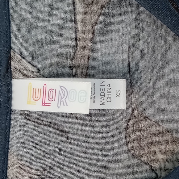 LuLaRoe Christy T Hummingbirds XS NWT - Picture 5 of 5